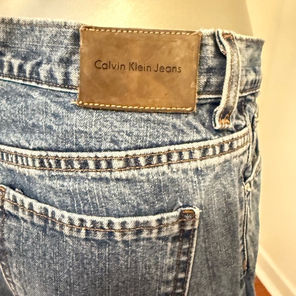 Calvin Klein Jeans Denim - Calvin Klein Vintage Y2K Flare Doublestone  Mid-Rise Cotton Denim Jeans Size‎ 6